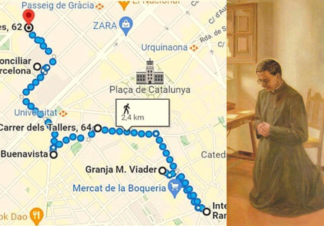 Ruta tras las huellas de san Josemaría en el centro de Barcelona